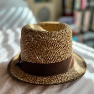 100% Panama Hat Fedora. HandMade. Brown. Ecuadorian. Ecuaandino